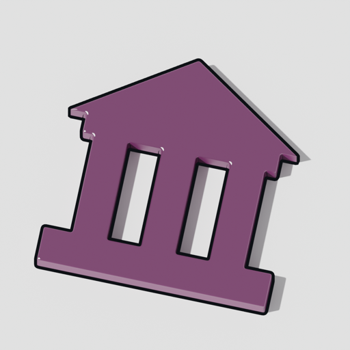 The civic mark: a building with columns: the institution