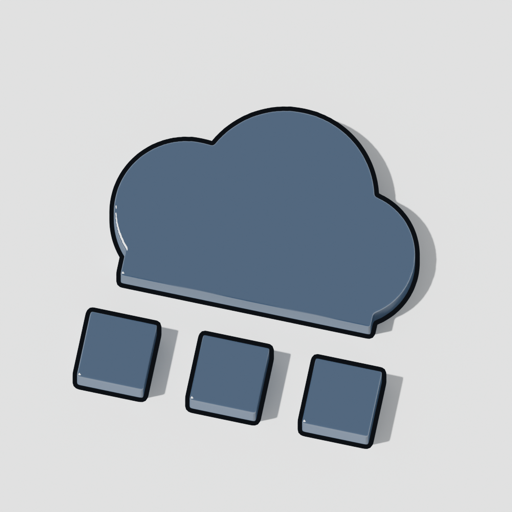 The cloud mark: a cloud over three nodes: the control plane and what it runs
