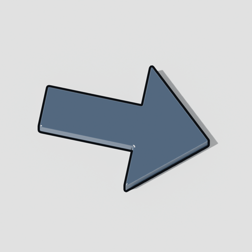 The compiler mark: an arrow: source in, binary out