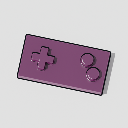 The games mark: a gamepad with two buttons