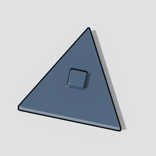 The graphics mark: a triangle over three samples: the primitive and the pixels it becomes