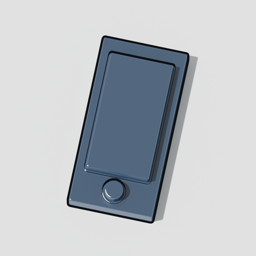 The mobile mark: a phone with its button