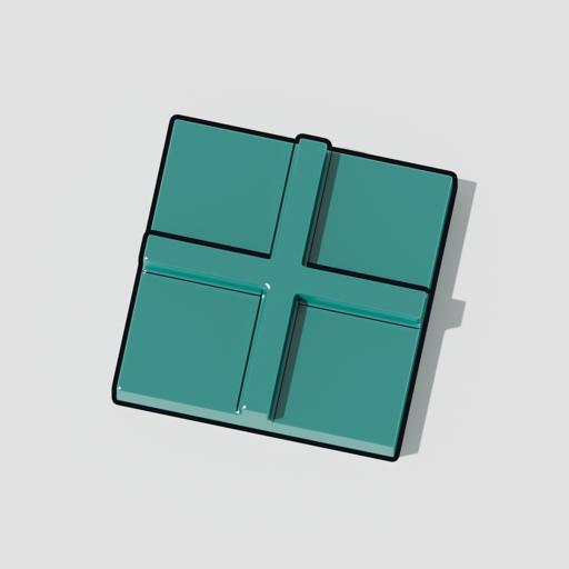 The pkg mark: a box with a lid: the package, content-addressed and sealed