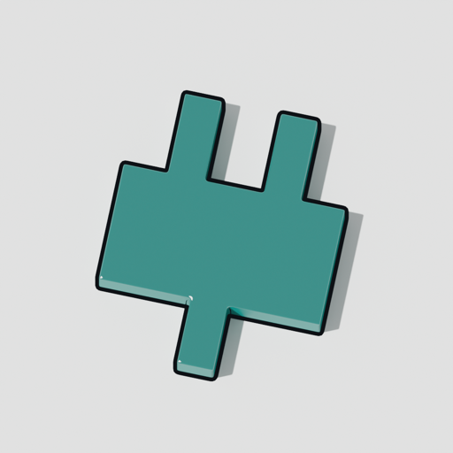The plugin-runtime mark: a plug: two prongs, a body, a cord. components plug into the host