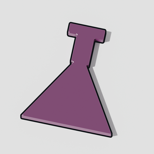 The science mark: a flask