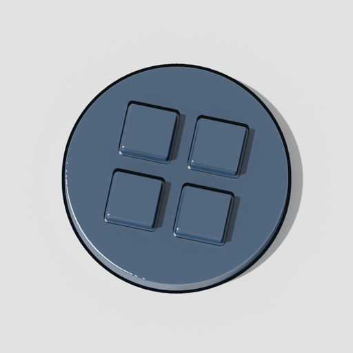 The silicon mark: a wafer with a hollow at its heart: the crystal the chain starts from